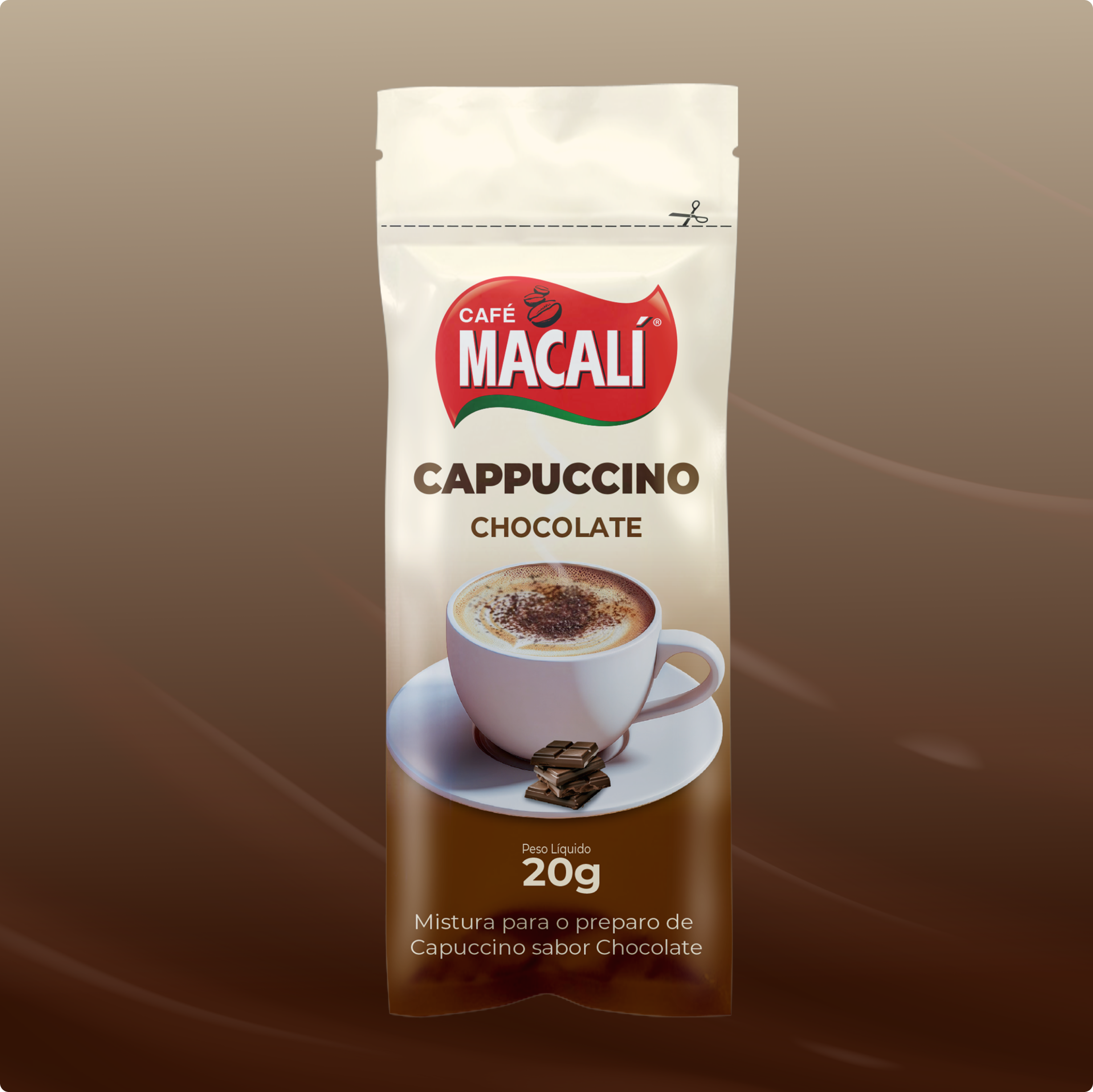 Cappuccino Macalí Chocolate 20g