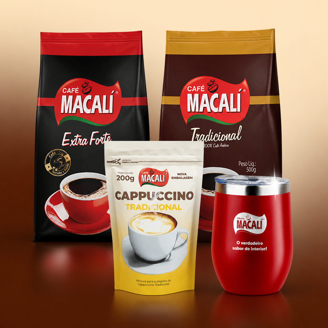 PROMOÇÃO: 1kg de Café Macalí + Cappuccino + Copo Stanley de Brinde
