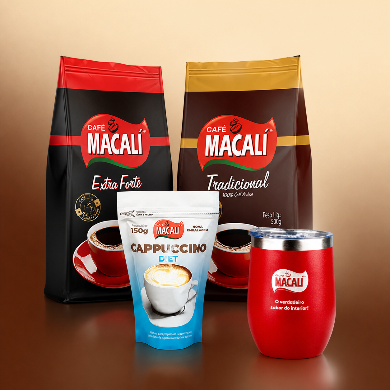 PROMOÇÃO: 1kg de Café Macalí + Cappuccino + Copo Stanley de Brinde