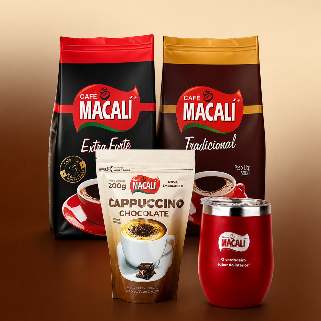 PROMOÇÃO: 1kg de Café Macalí + Cappuccino + Copo Stanley de Brinde
