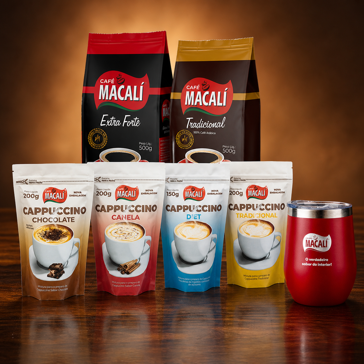 PROMOÇÃO: 1kg de Café Macalí + Cappuccino + Copo Stanley de Brinde